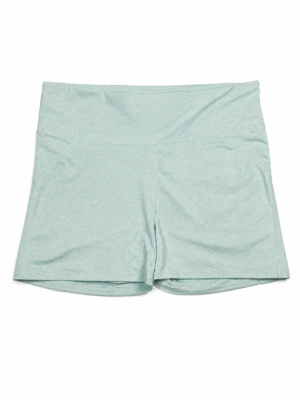 Fabletics Light Aqua High-Waist Athletic Shorts